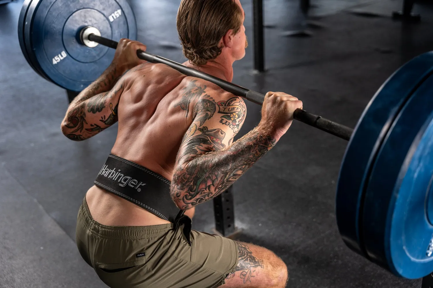 Harbinger Lever Ceinture powerlifting cuir noir 10mm rigide