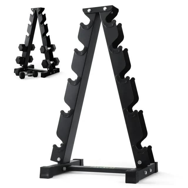PhysKcal Support Haltères Acier 5 Niveaux 350 kg