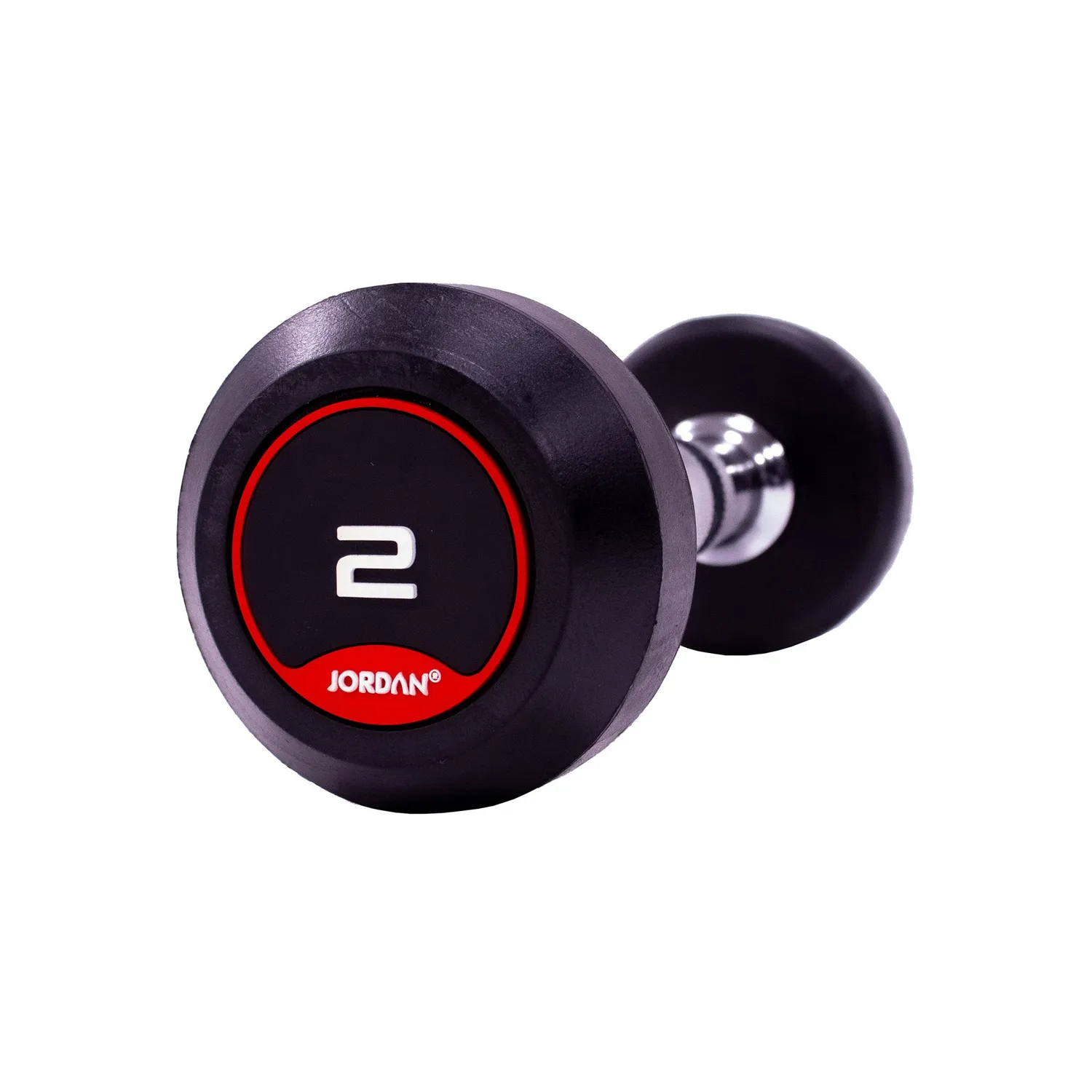 Jordan Fitness Rubber haltères rouge paire 10 kg muscu