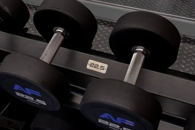 Jordan étiquettes rack haltères alu 2,5-50 kg 20 pièces