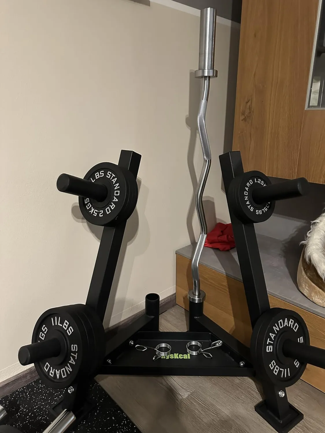 PhysKcal support disques acier 350 kg 4 bras