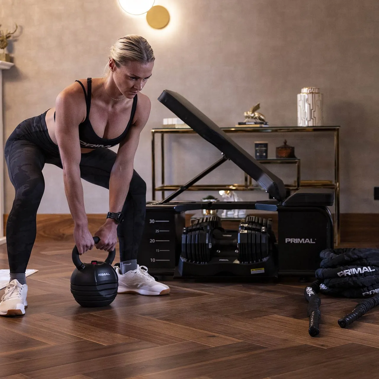 Primal Personal pack home gym compact vélo + banc HIIT