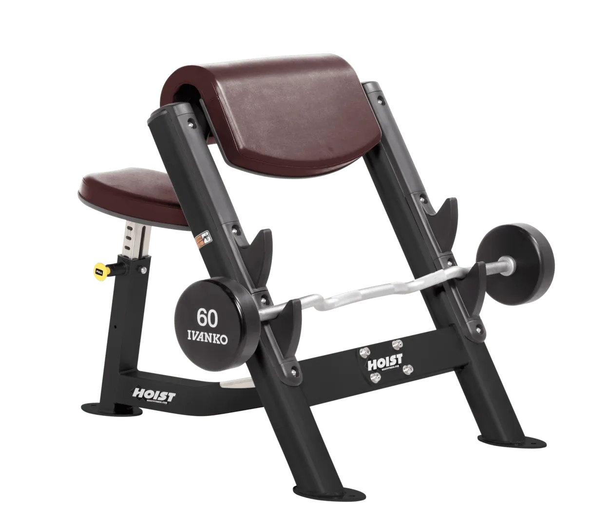 Hoist Fitness CF-3550 banc pupitre Larry Scott noir 272 kg