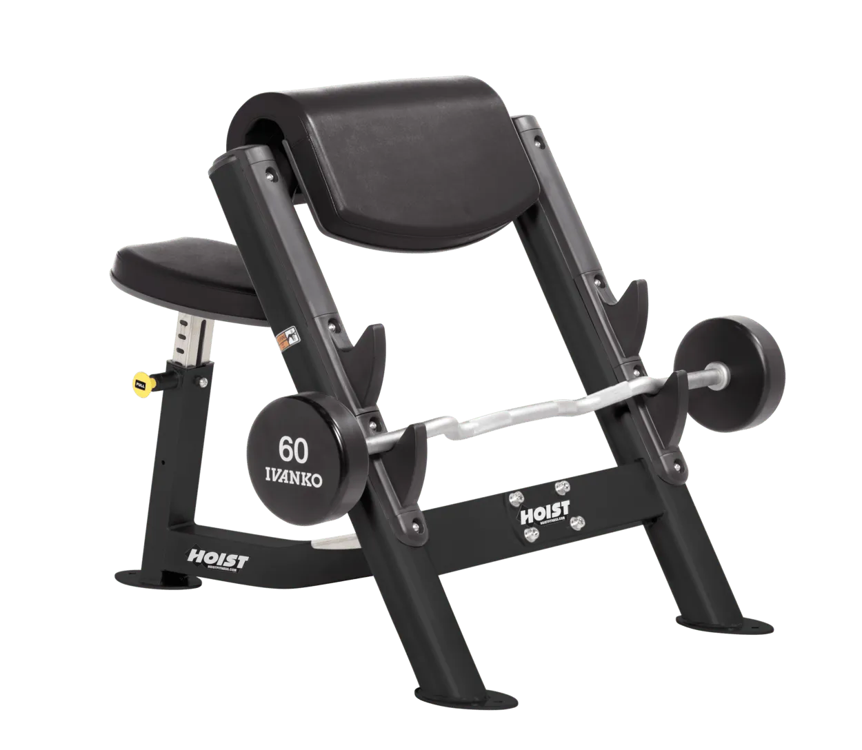 Hoist Fitness CF-3550 banc pupitre Larry Scott noir 272 kg
