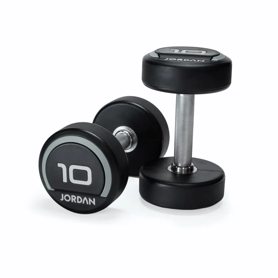Jordan Fitness Urethane haltères gris paire 20 kg pro