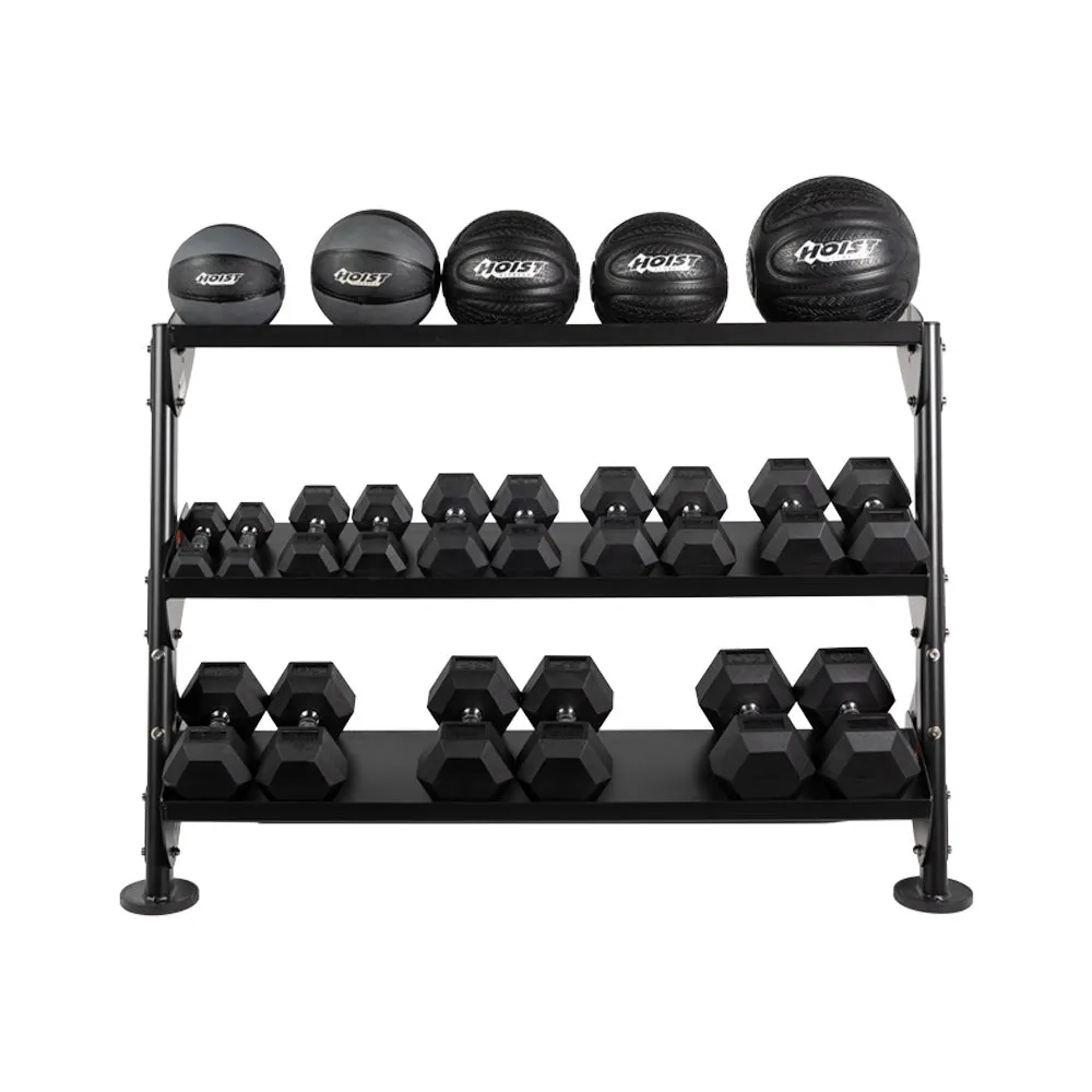 Hoist Fitness HF-5461-OPT-48 rack haltères 3 niveaux 55 lbs