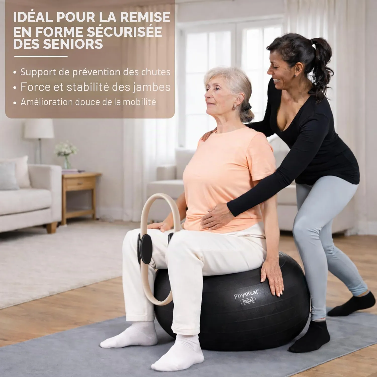 PhysKcal Anneau Pilates 38 cm nude beige fibre de verre