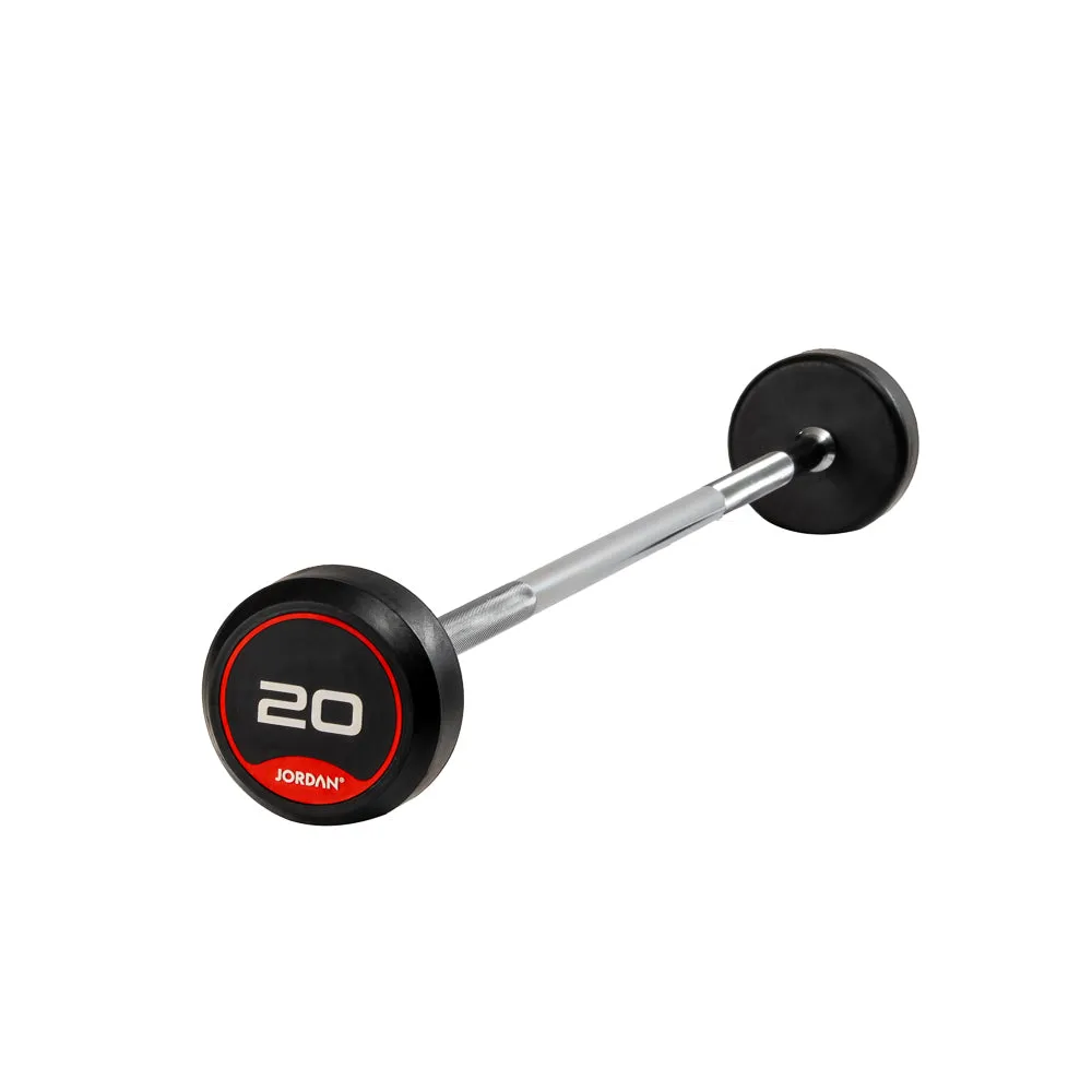 Jordan Fitness Fixed barre fixe droite caoutchouc 20 kg