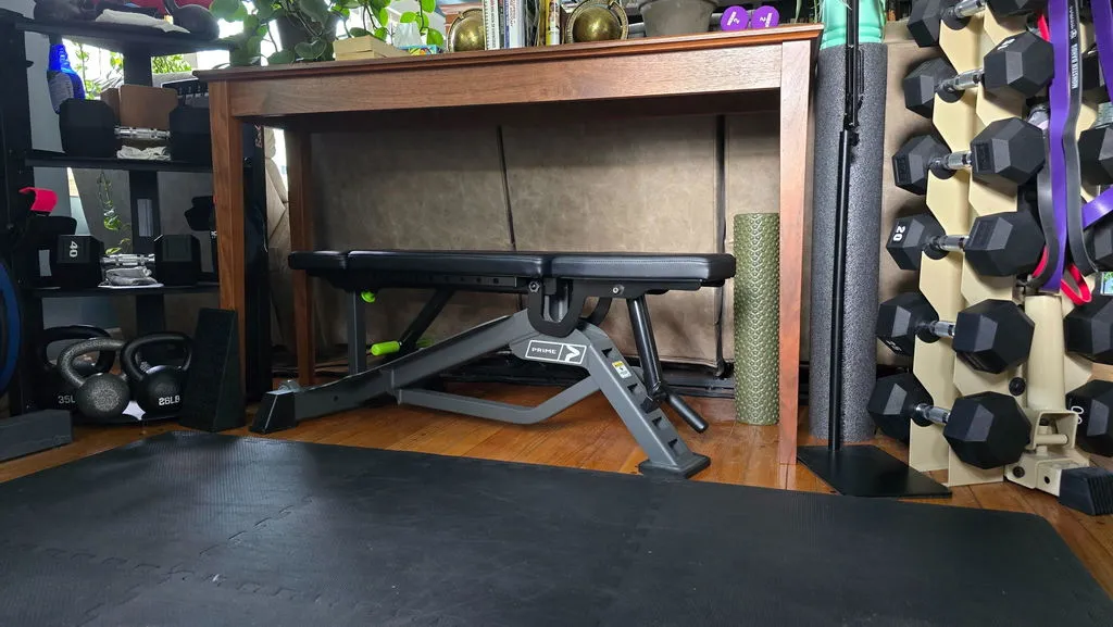 Prime Fitness Shorty banc réglable décliné plat incliné