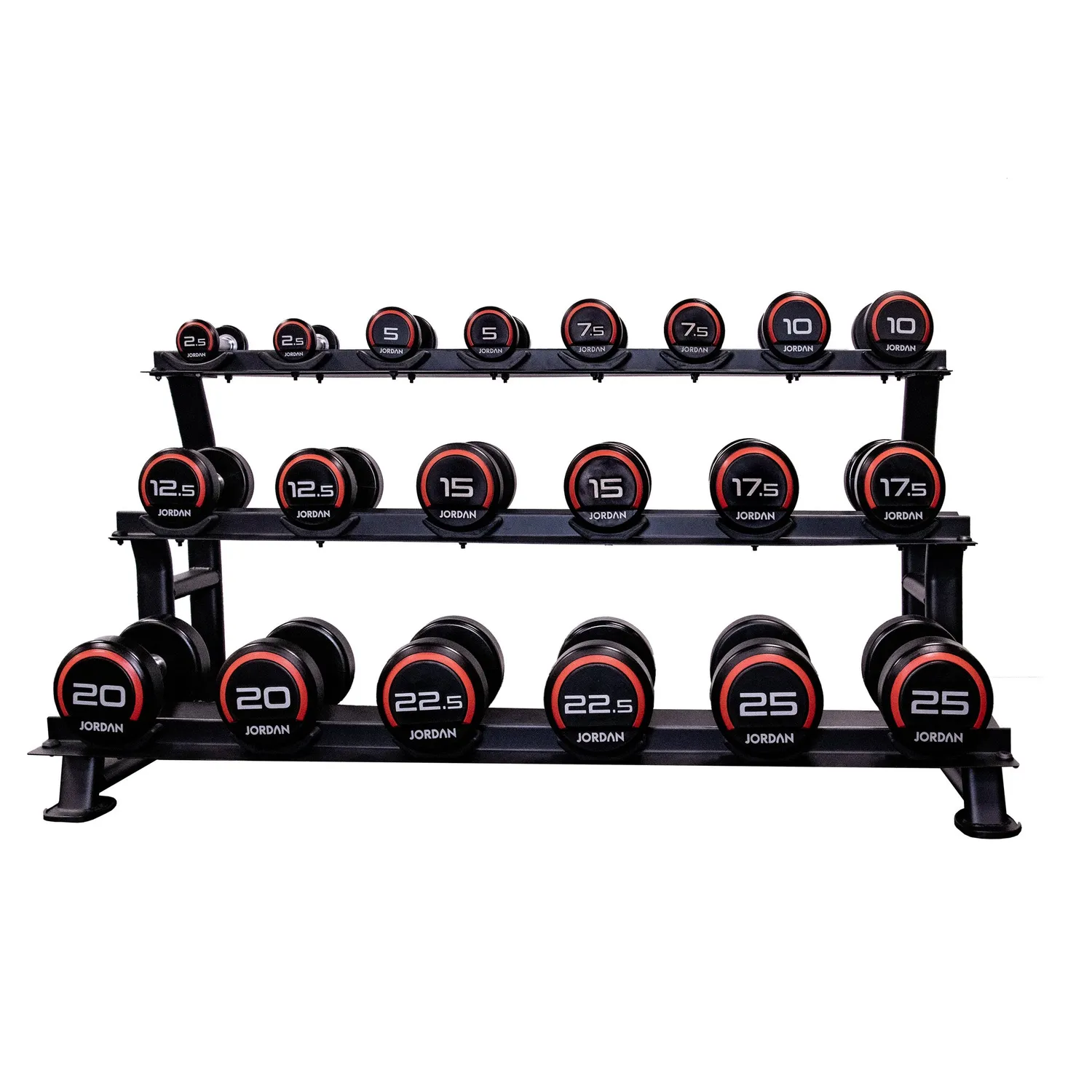Jordan Dumbbell Rack rangement haltères 10 paires noir