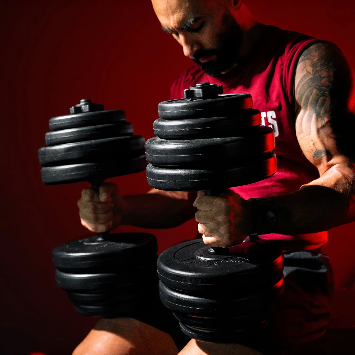 Gyronetics E-Series kit haltères 30 kg 25 mm plastique