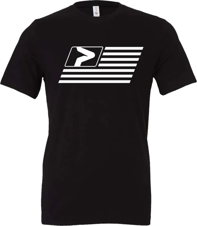 Prime Flag T-Shirt t-shirt coton noir coupe unisexe
