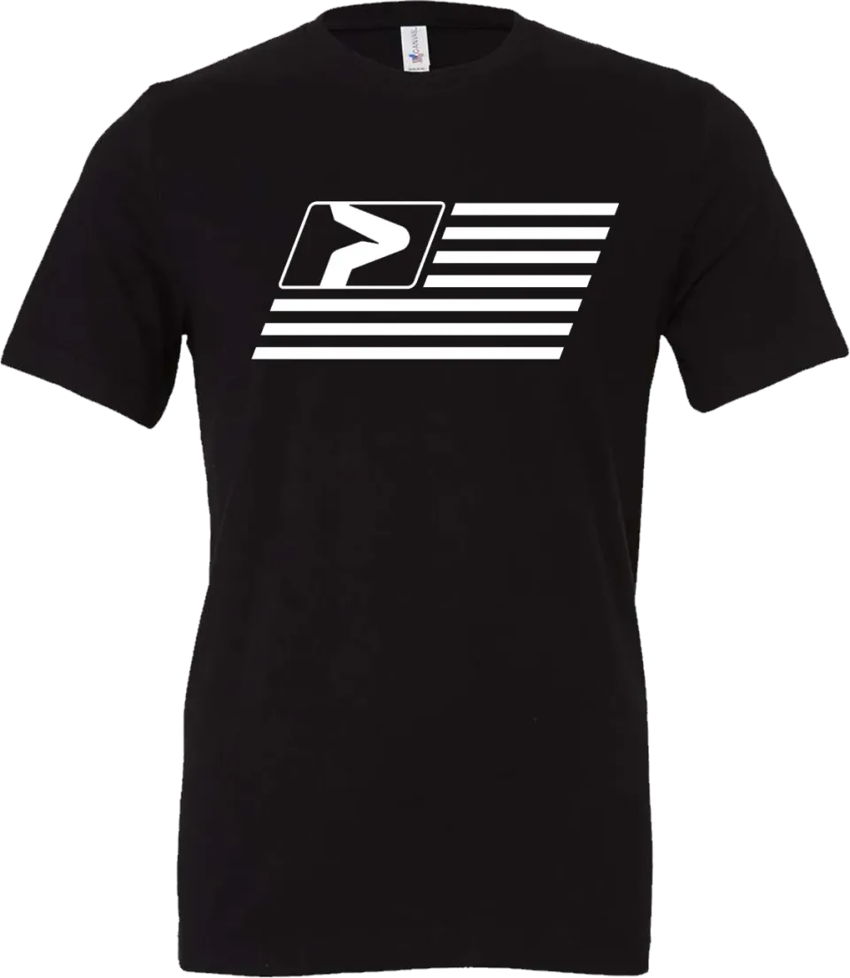 Prime Flag T-Shirt t-shirt coton noir coupe unisexe