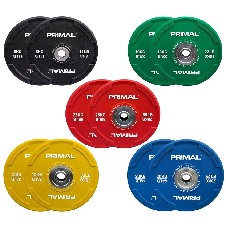 Primal Performance V2 CPU disque bumper set 100kg uréthane