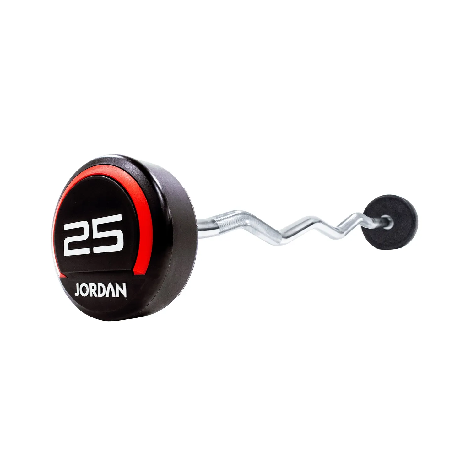 Jordan Fixed barre curl uréthane rouge 10 kg