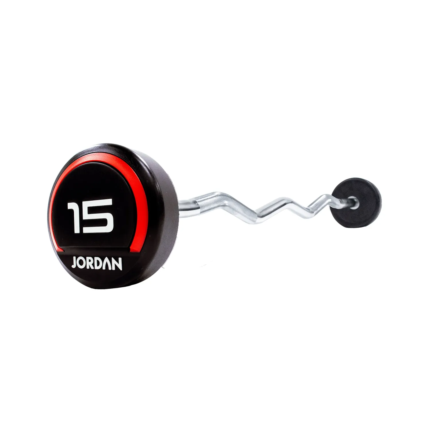 Jordan Fixed barre curl uréthane rouge 10 kg