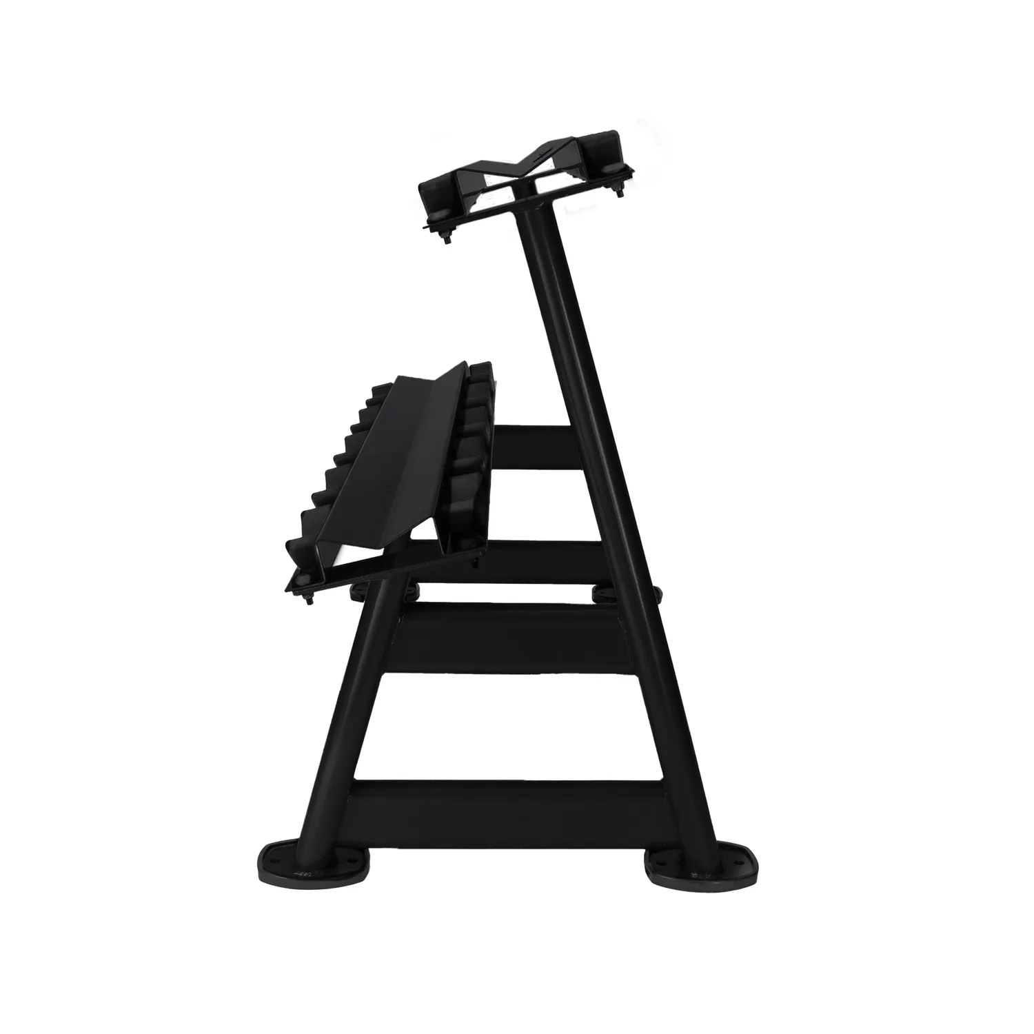 Jordan Rack Haltères 5 Paires 2 Niveaux Noir Acier