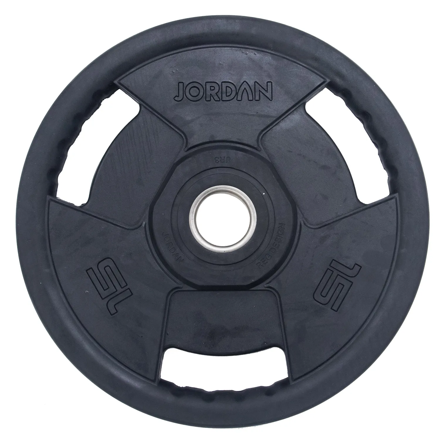 Jordan Premium disque olympique caoutchouc 10 kg poignées