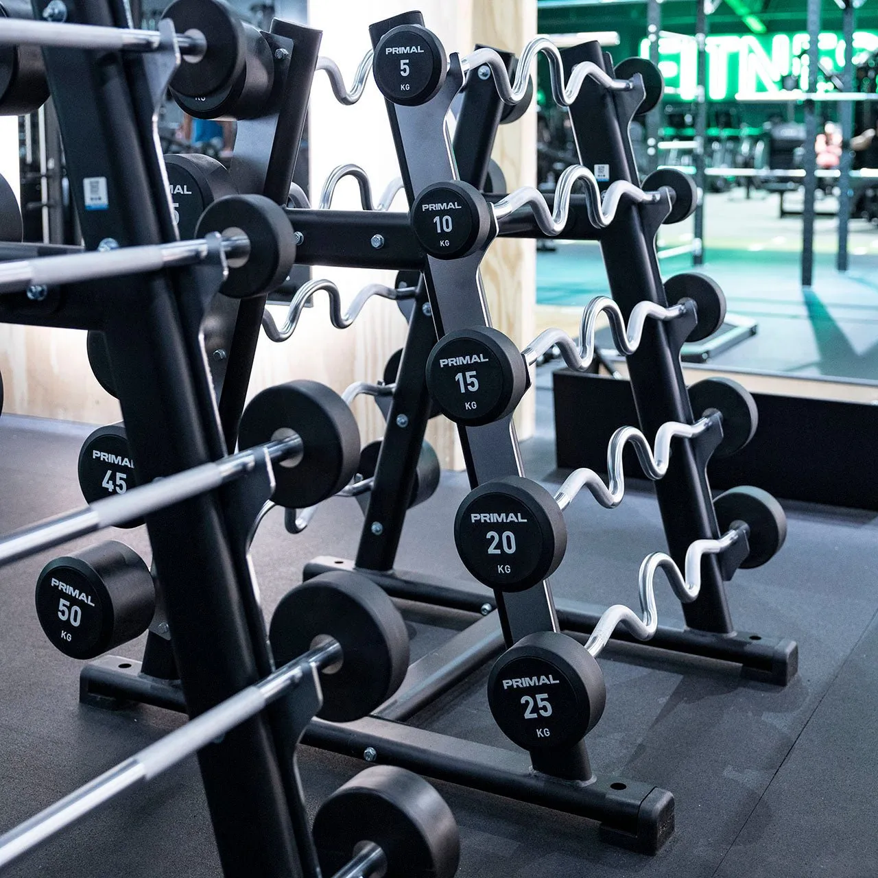 Primal Performance barre supercurl EZ 50 kg uréthane