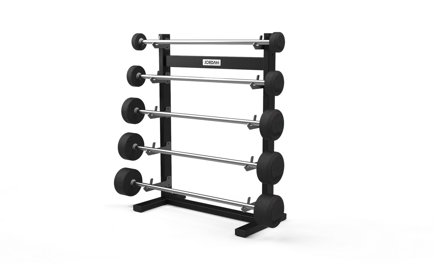 Jordan Fixed Barbell Rack support 5 barres noir acier vertical