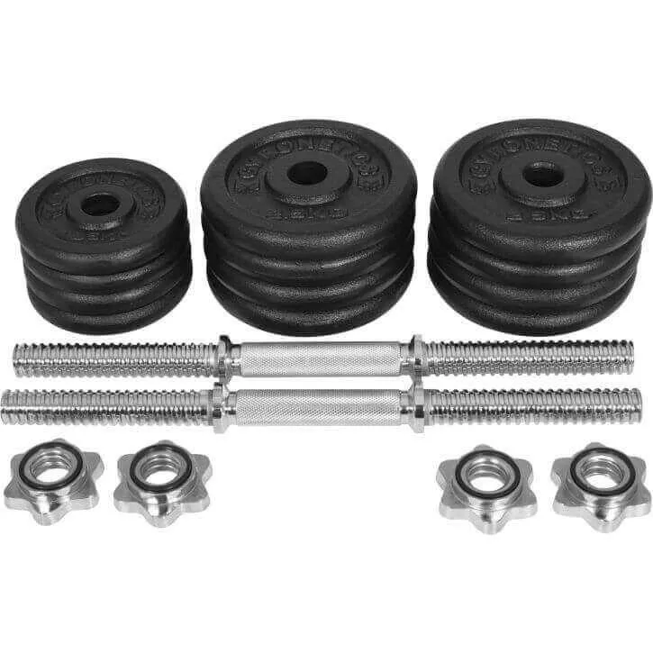 Gyronetics E-Series set haltères fonte 30 kg 25 mm