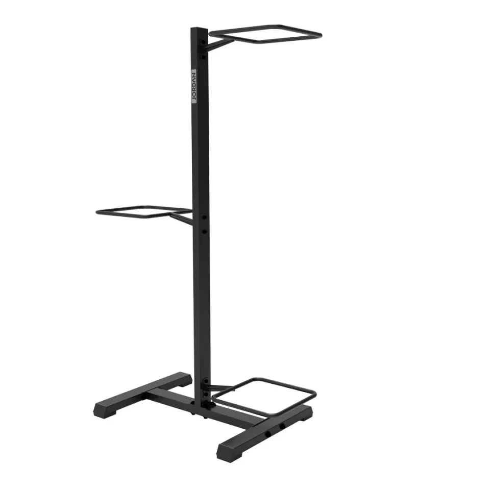 Jordan rack stockage 3 ballons gym noir acier