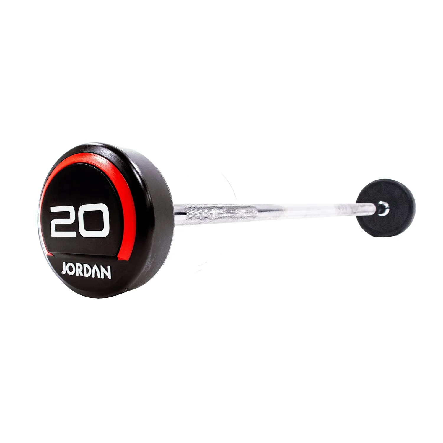 Jordan Fixed Straight Urethane haltère barre 20 kg rouge