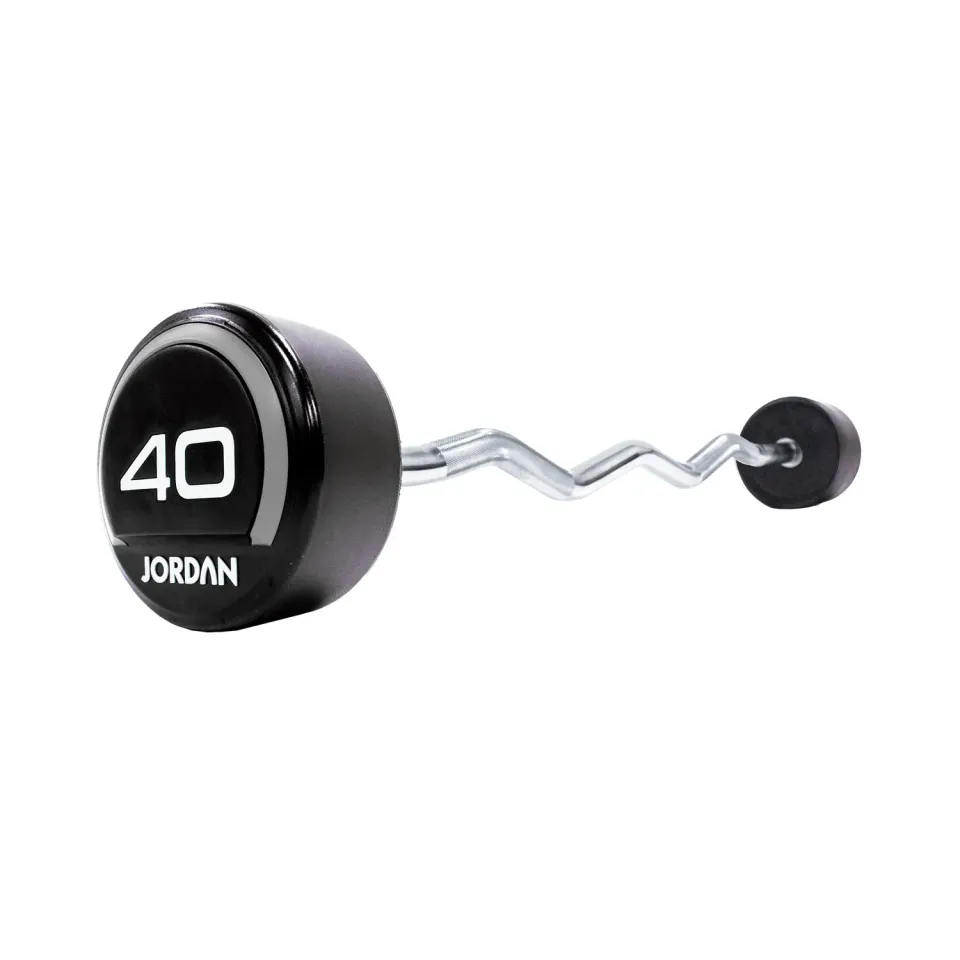 Jordan Urethane Barre curl fixe 40kg grise