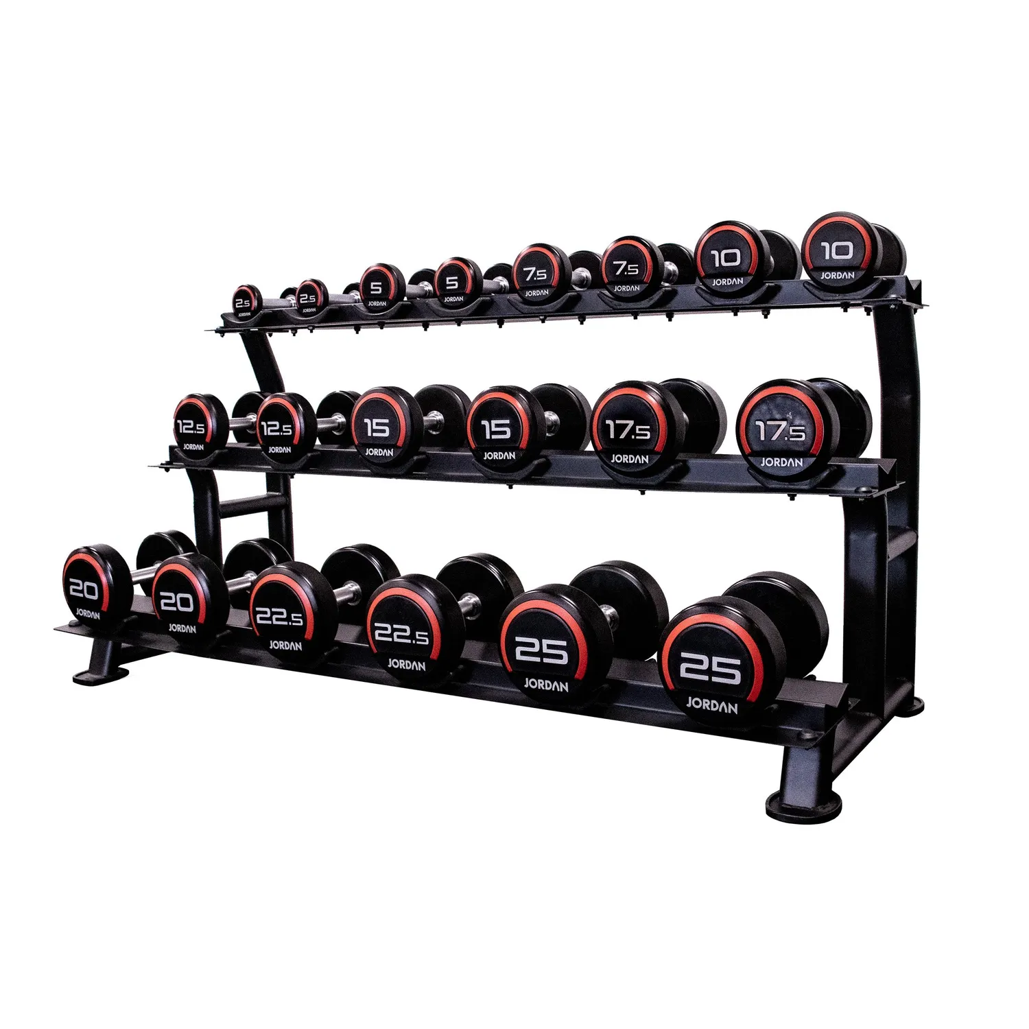 Jordan Dumbbell Rack rangement haltères 10 paires noir