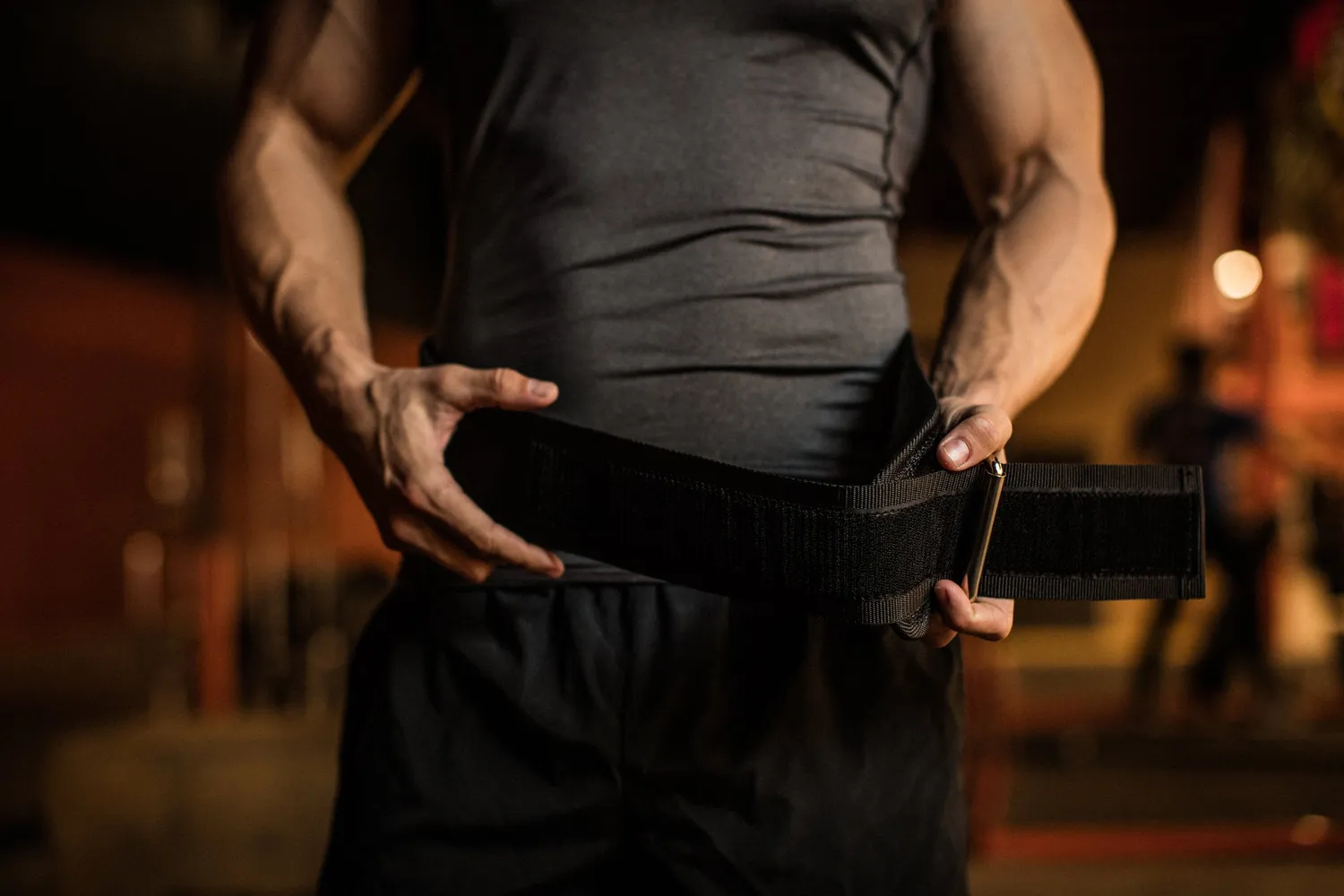 Harbinger 4 Nylon ceinture musculation noire soutien lombaire