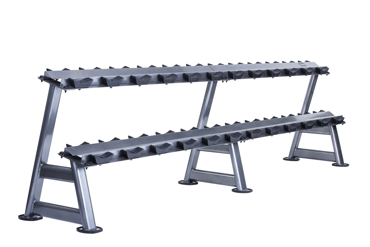 Jordan Fitness Dumbbell Rack support 12 paires 2 niveaux noir