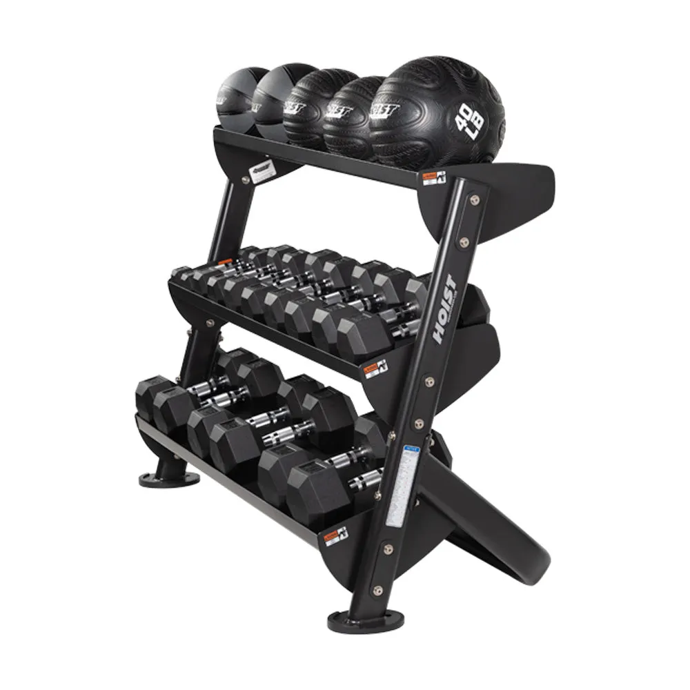 Hoist Fitness HF-5461-OPT-48 rack haltères 3 niveaux 55 lbs