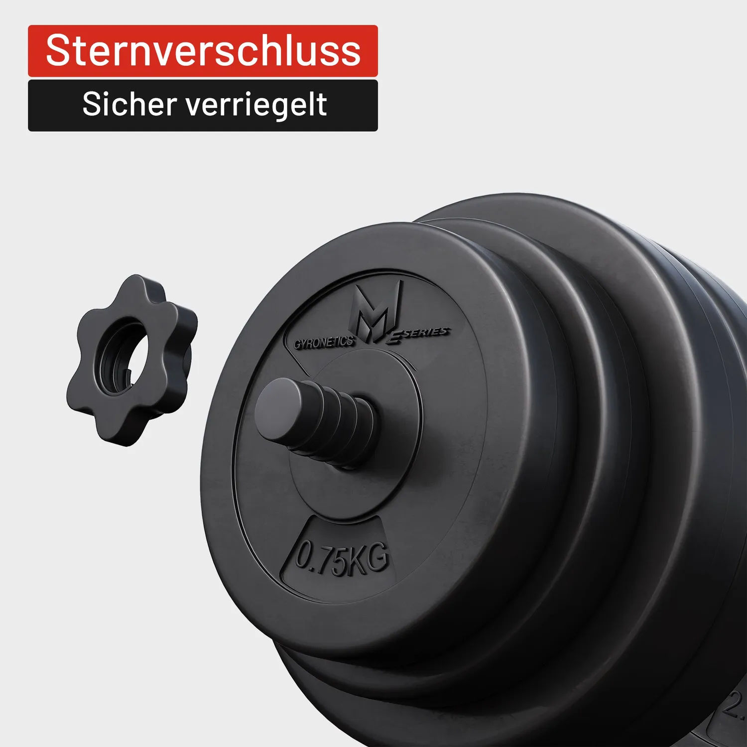 Gyronetics E-Series kit haltères 30 kg 25 mm plastique