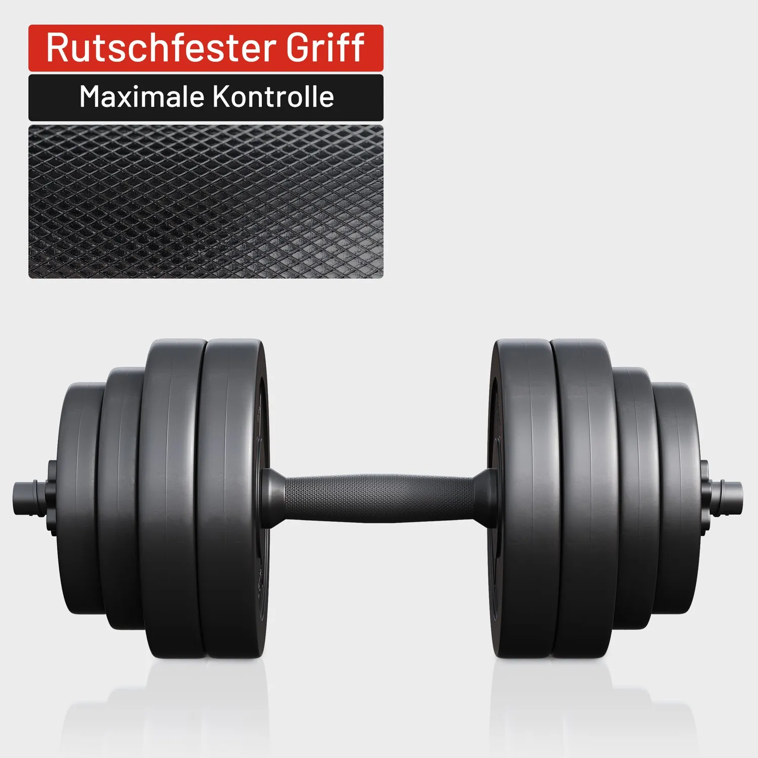 Gyronetics E-Series kit haltères 30 kg 25 mm plastique