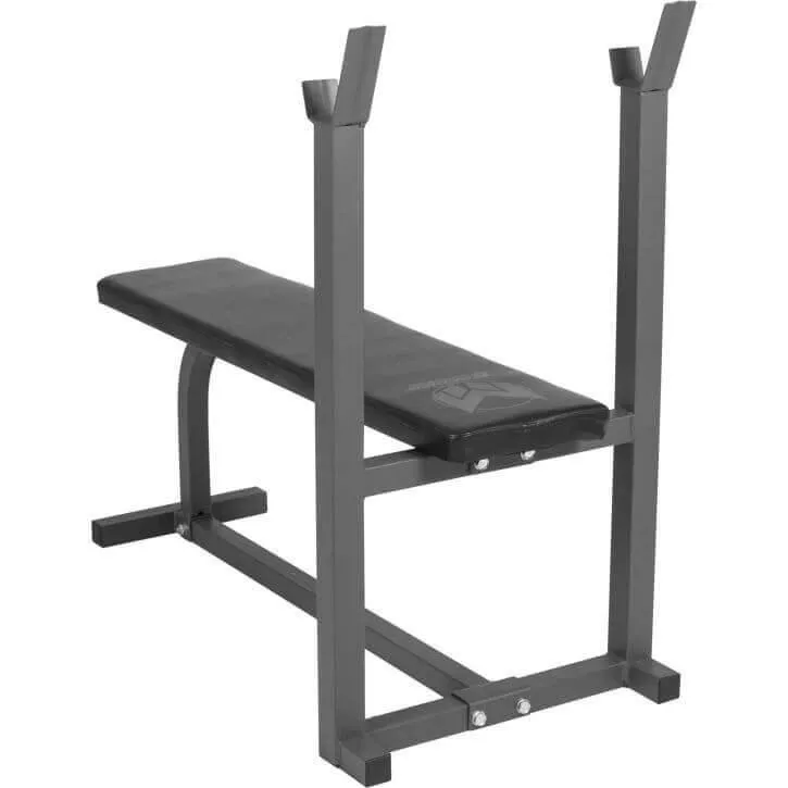 Gyronetics E-Series banc musculation plat avec rack 100 kg