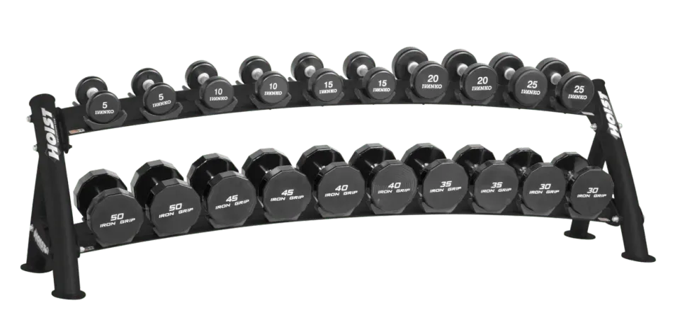 Hoist Fitness CF-3461-2 rack haltères 2 niveaux noir mat