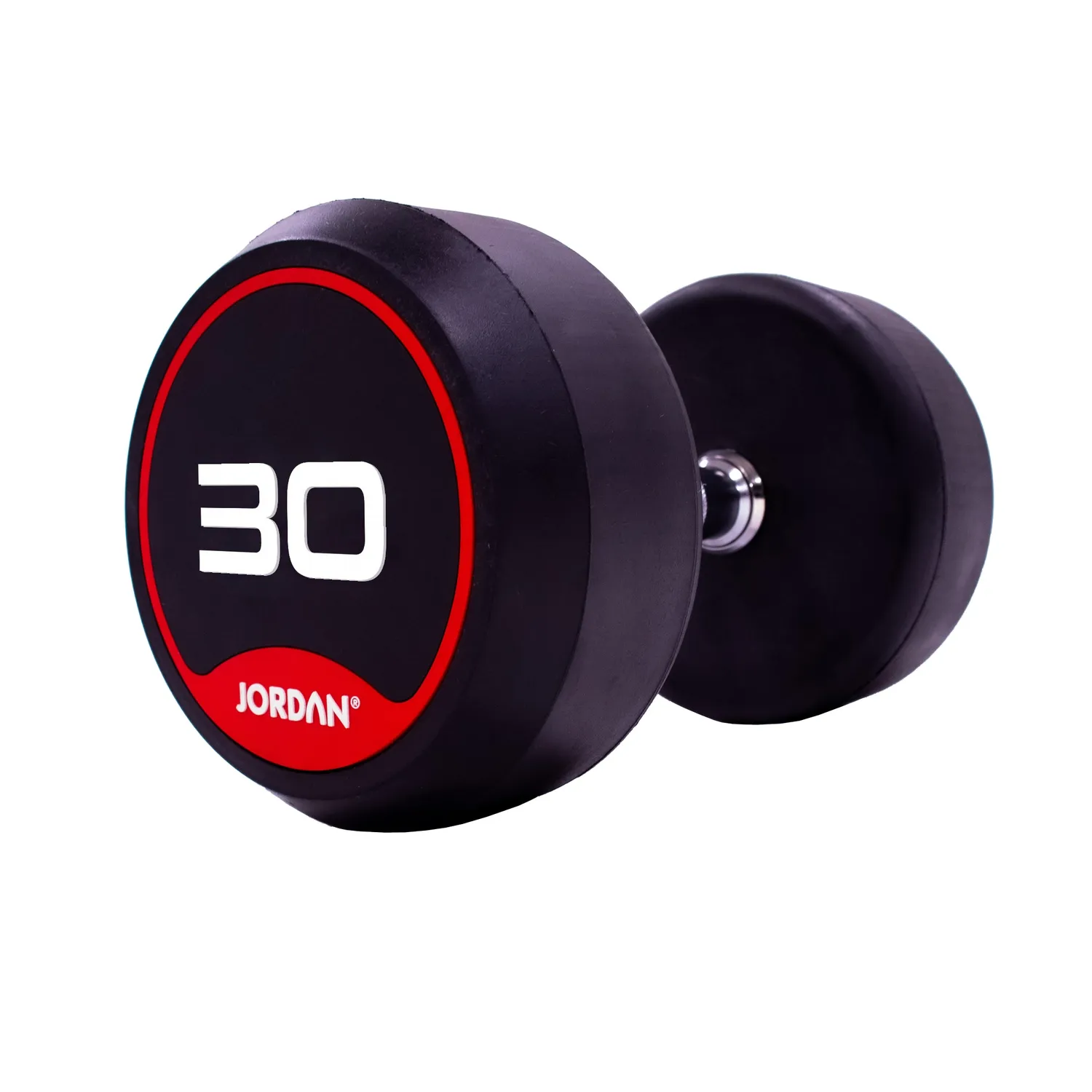 Jordan Fitness haltère caoutchouc rouge paire 10 kg