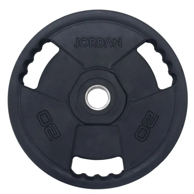 Jordan Premium disque olympique caoutchouc 10 kg poignées