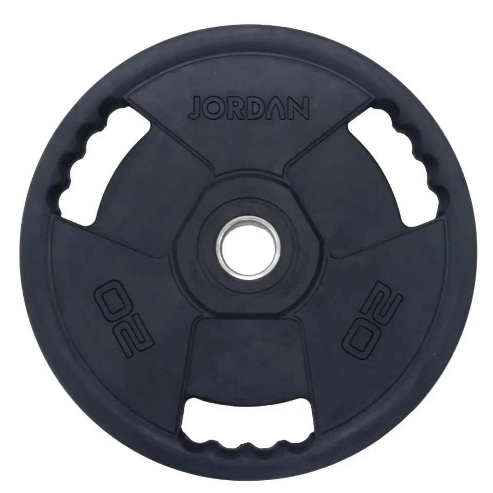 Jordan Premium disque olympique caoutchouc 10 kg poignées