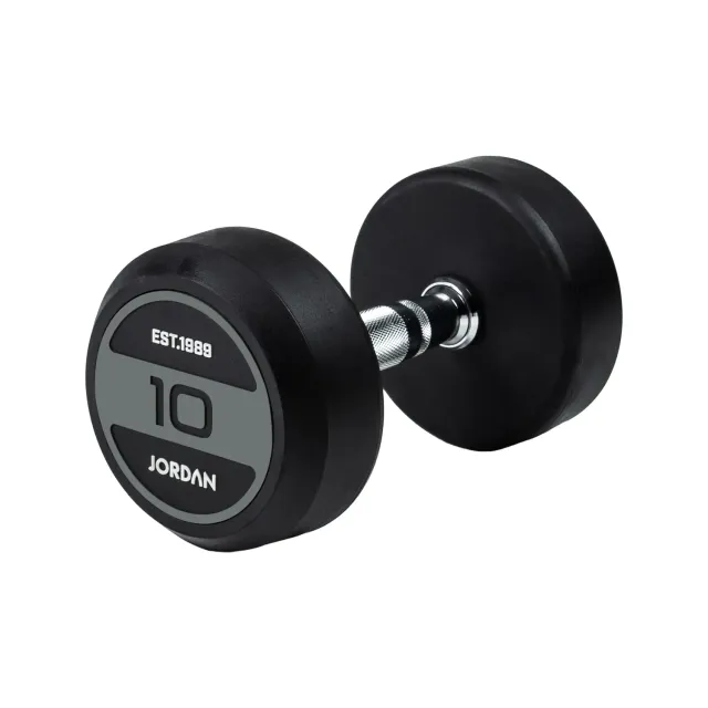 Jordan Fitness Rubber haltères caoutchouc paire 10 kg gris