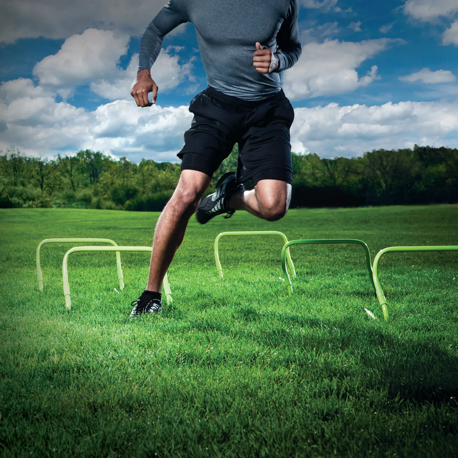 Jordan Speed Hurdles haies de vitesse x4 réglables 15-30 cm