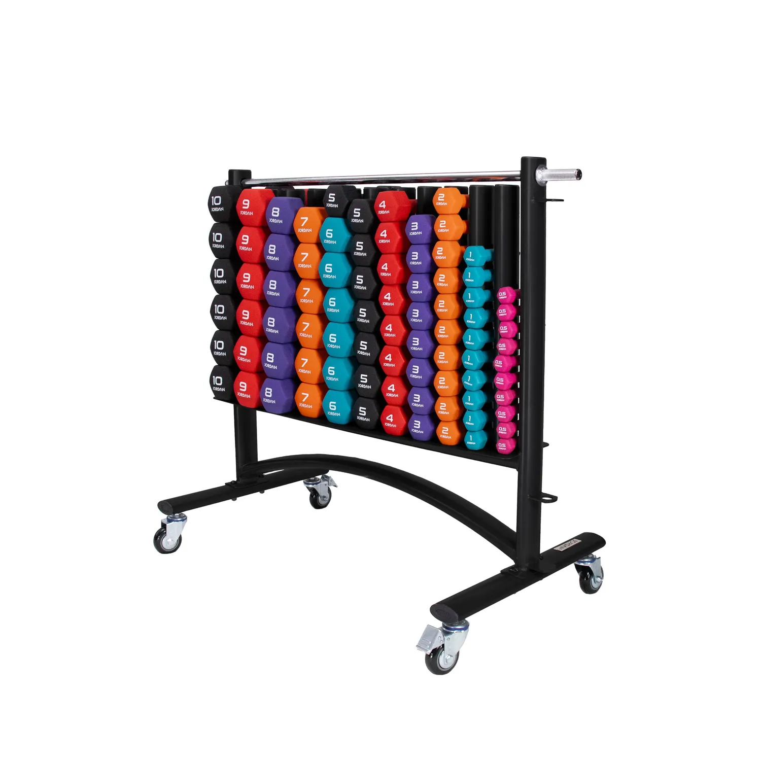 Jordan Studio Rack haltères néoprène noir 42 paires
