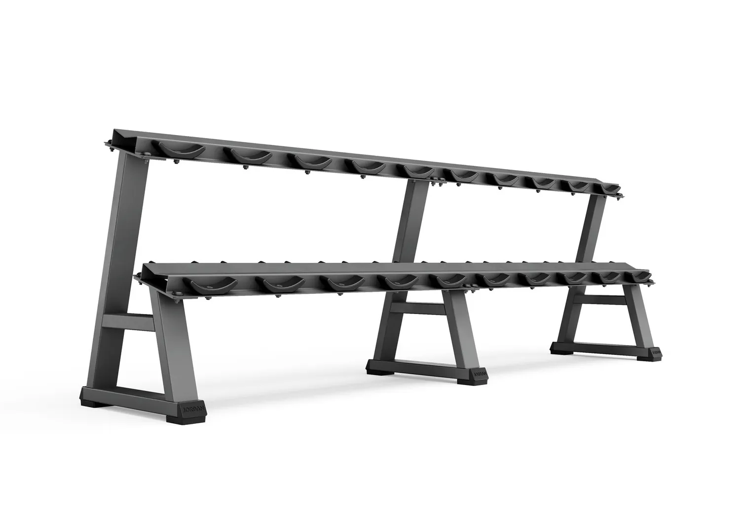 Jordan Fitness rack haltères 10 paires 2 niveaux Noir 59 kg