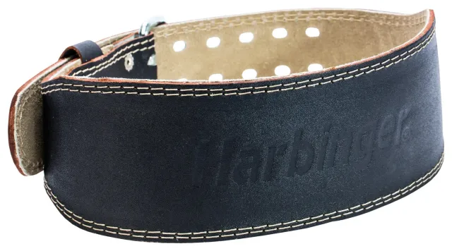 Harbinger 4" Ceinture cuir musculation noir XL rembourrée
