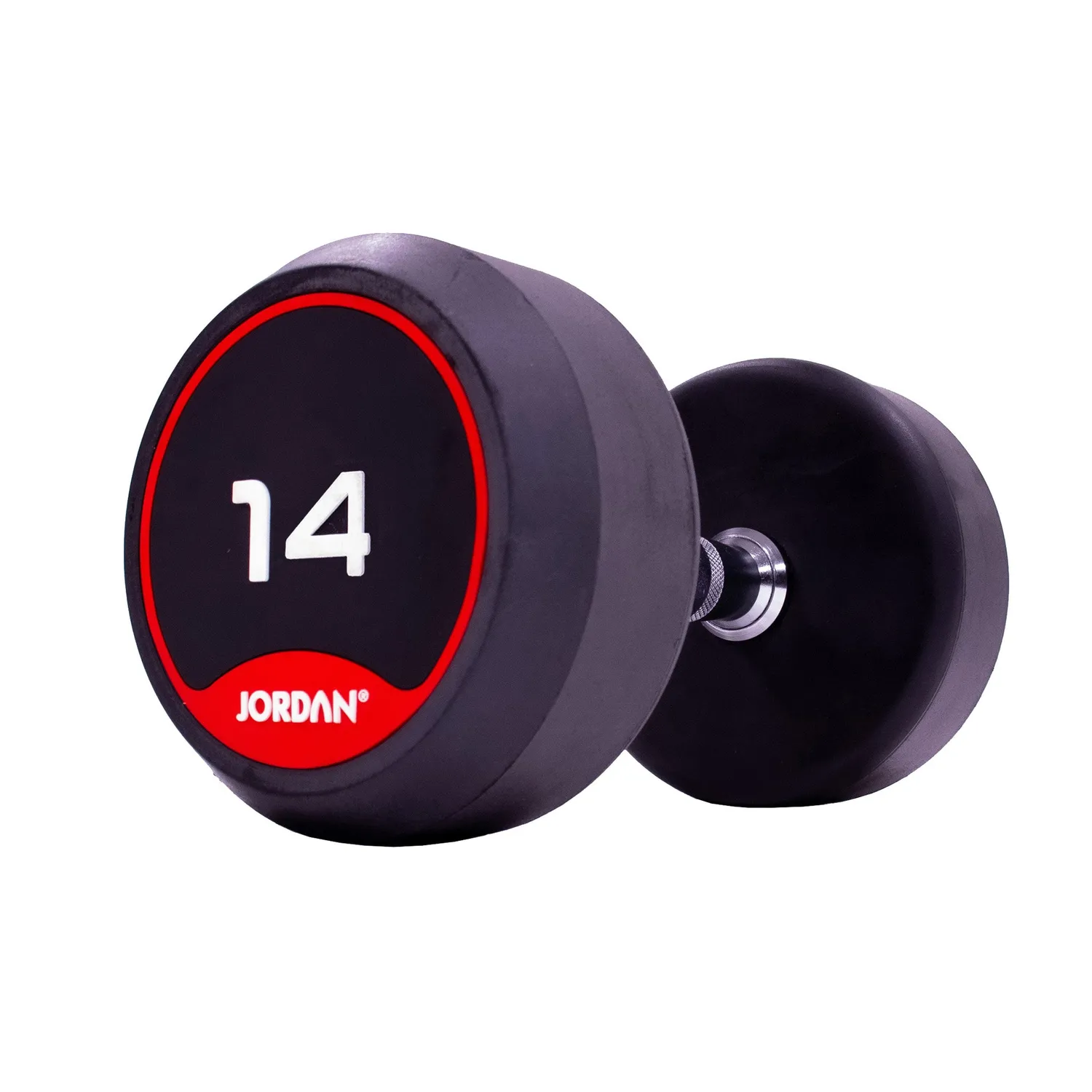 Jordan Fitness haltère caoutchouc rouge paire 10 kg
