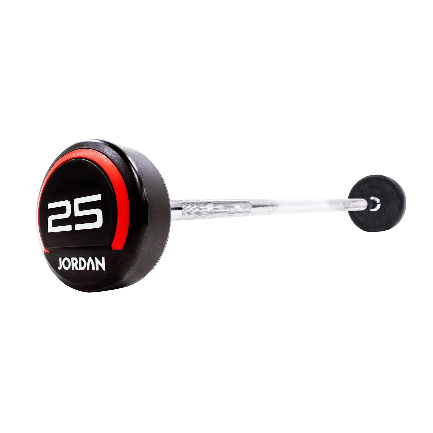 Jordan Fixed Straight Urethane haltère barre 20 kg rouge