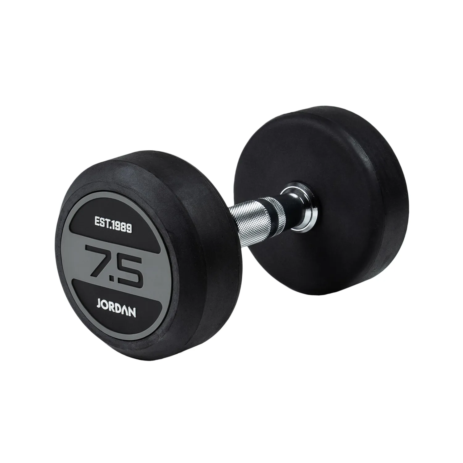 Jordan Fitness Rubber haltères caoutchouc paire 10 kg gris