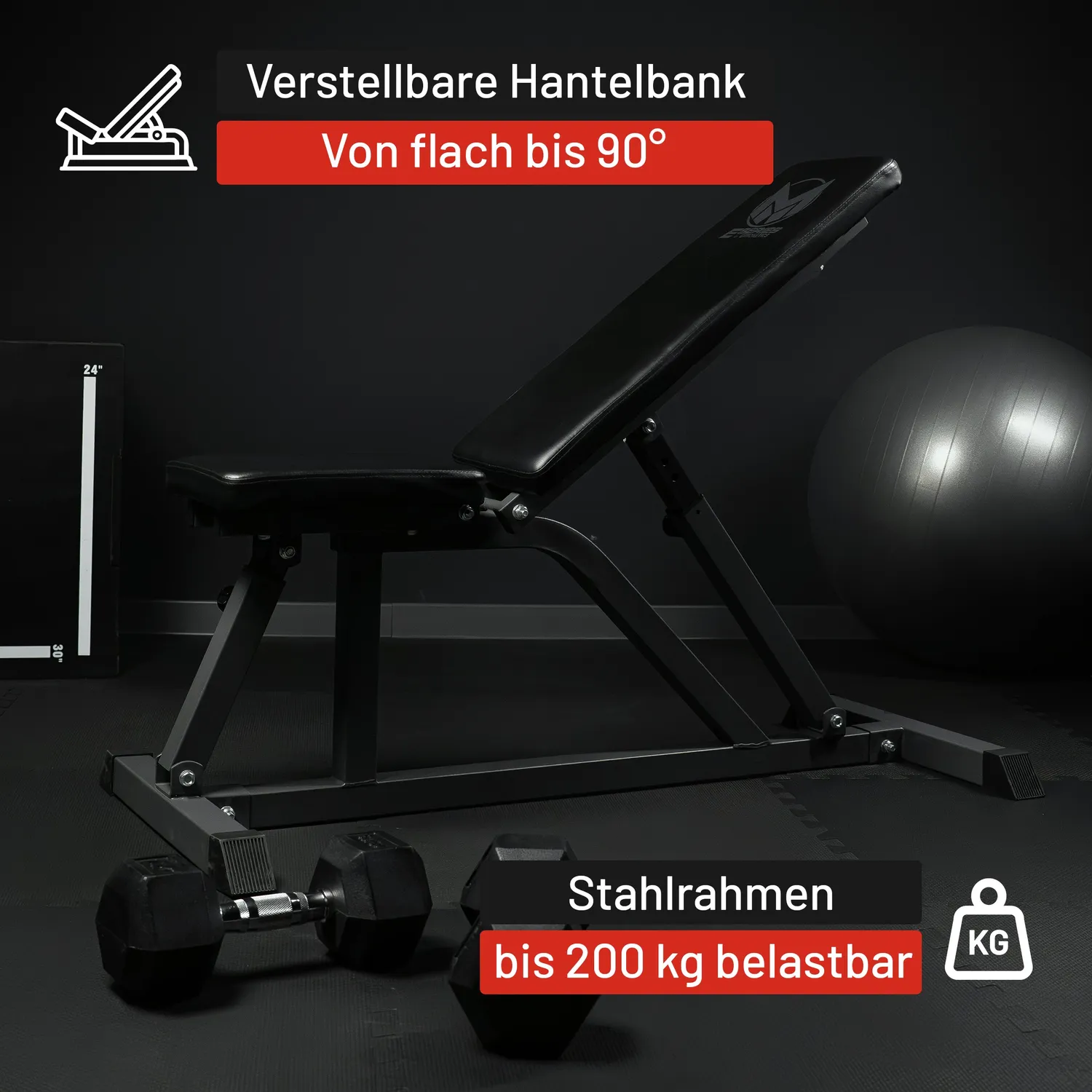 Gyronetics E-Series banc musculation réglable 200 kg