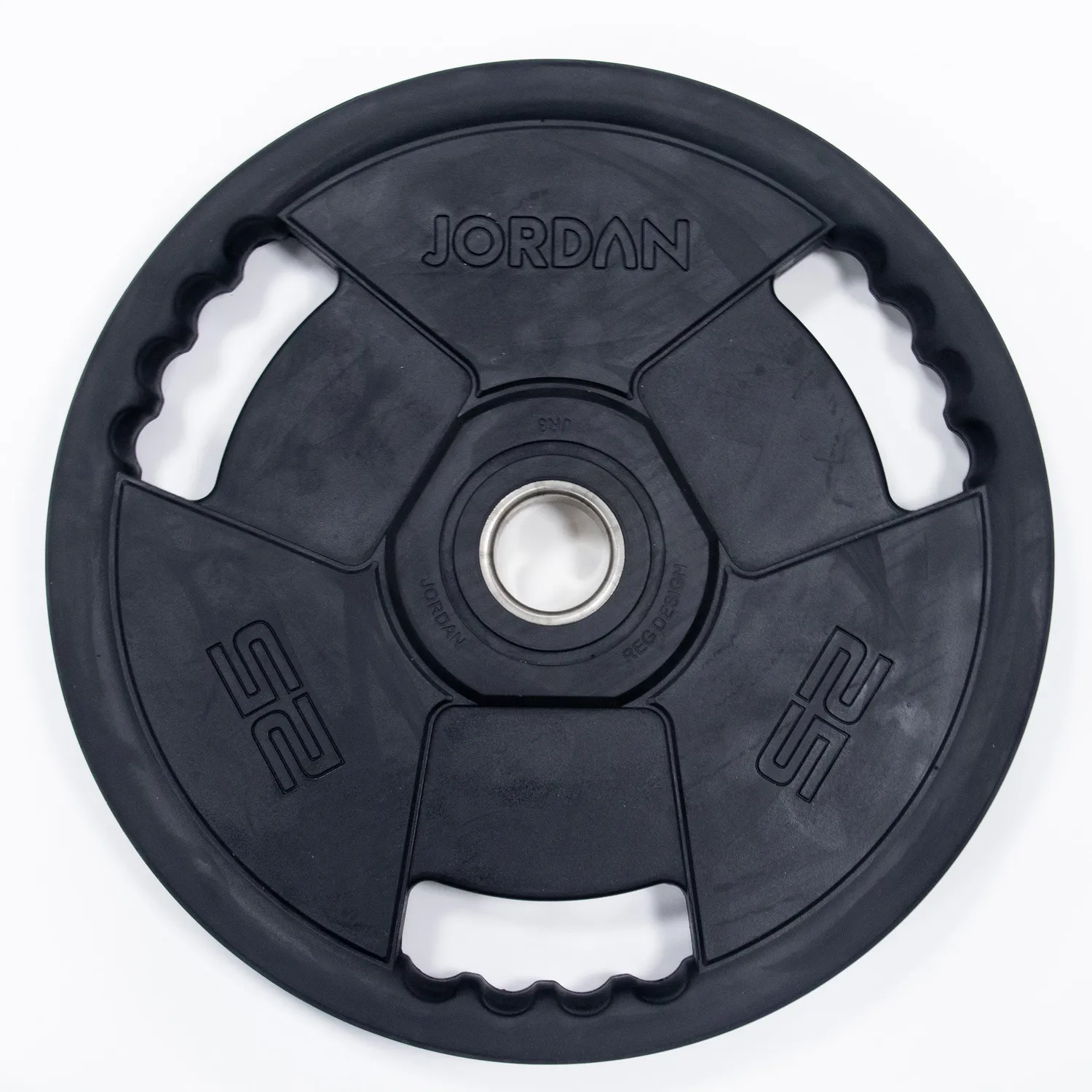 Jordan Premium disque olympique caoutchouc 10 kg poignées