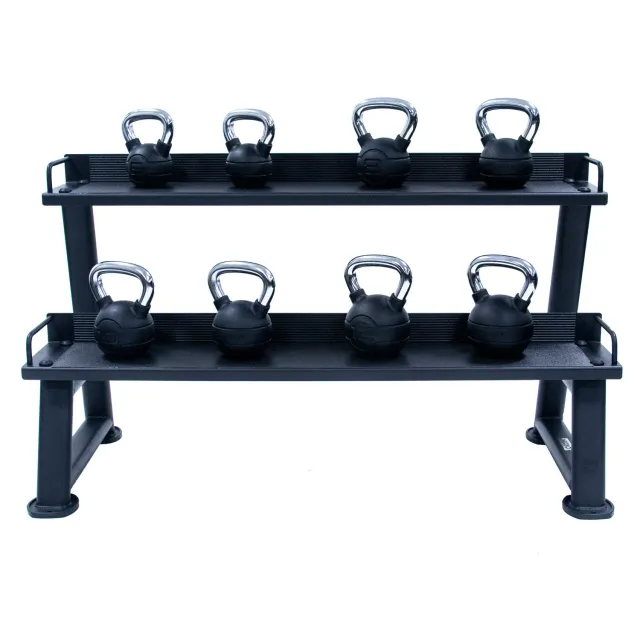 Jordan Fitness Kettlebell Rack support 12 kettlebells noir